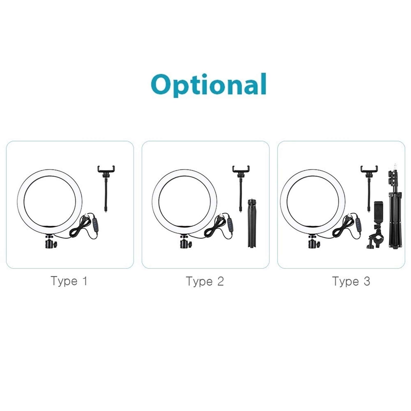 LEDリングライト 10.2インチ 撮影用定常光ライト 2700-5500K LEDリングライト 10.2インチ 撮影用定常光ライト 2700-5500K